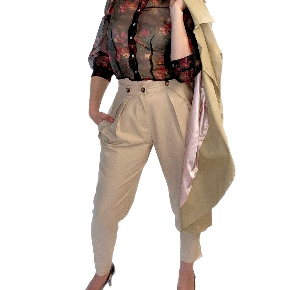 High waisted vintage pants